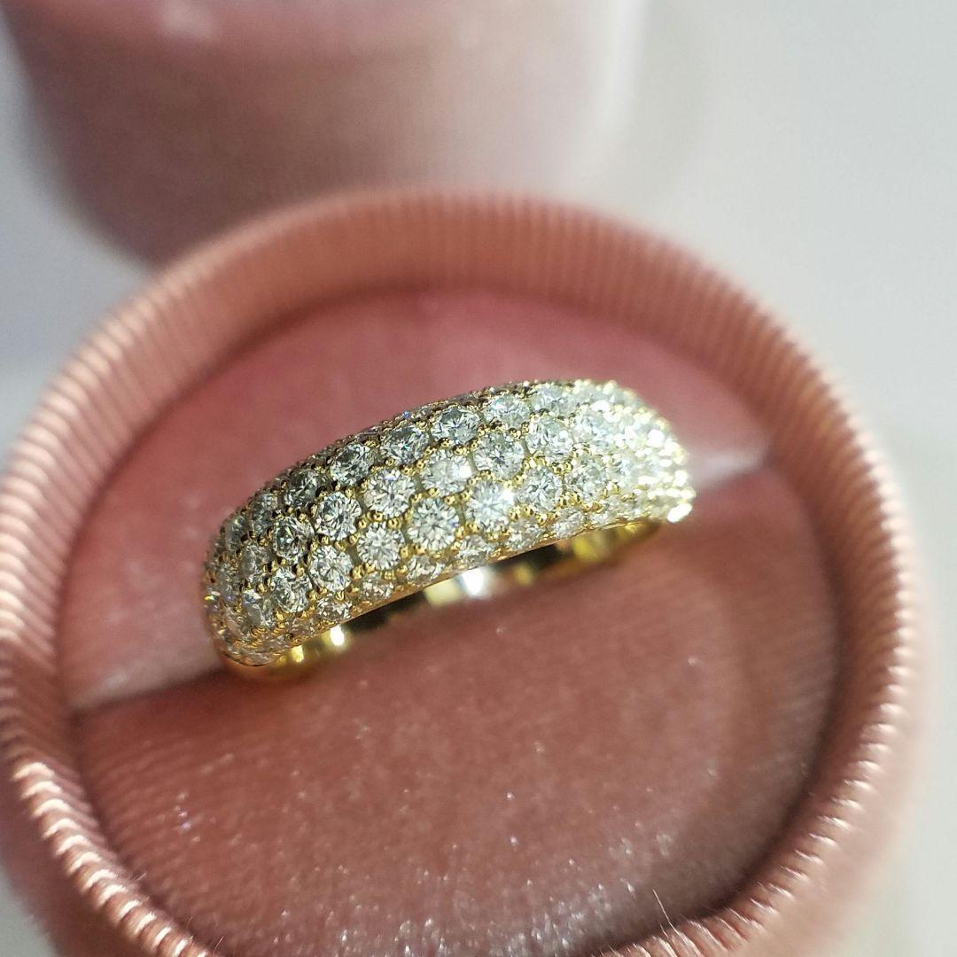 最後の1本♡最高級モアサナイト 6ミリ パヴェハーフエタニティリング