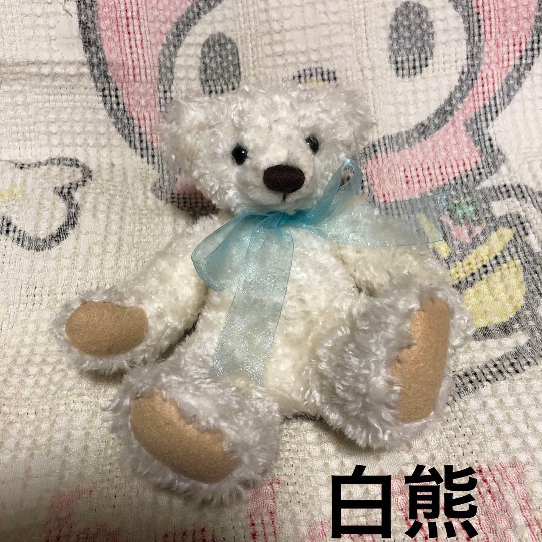 レトロ　サンアロー　ハッピーちゃん＆天使　クマ　ぬいぐるみ　中古品　4こセット