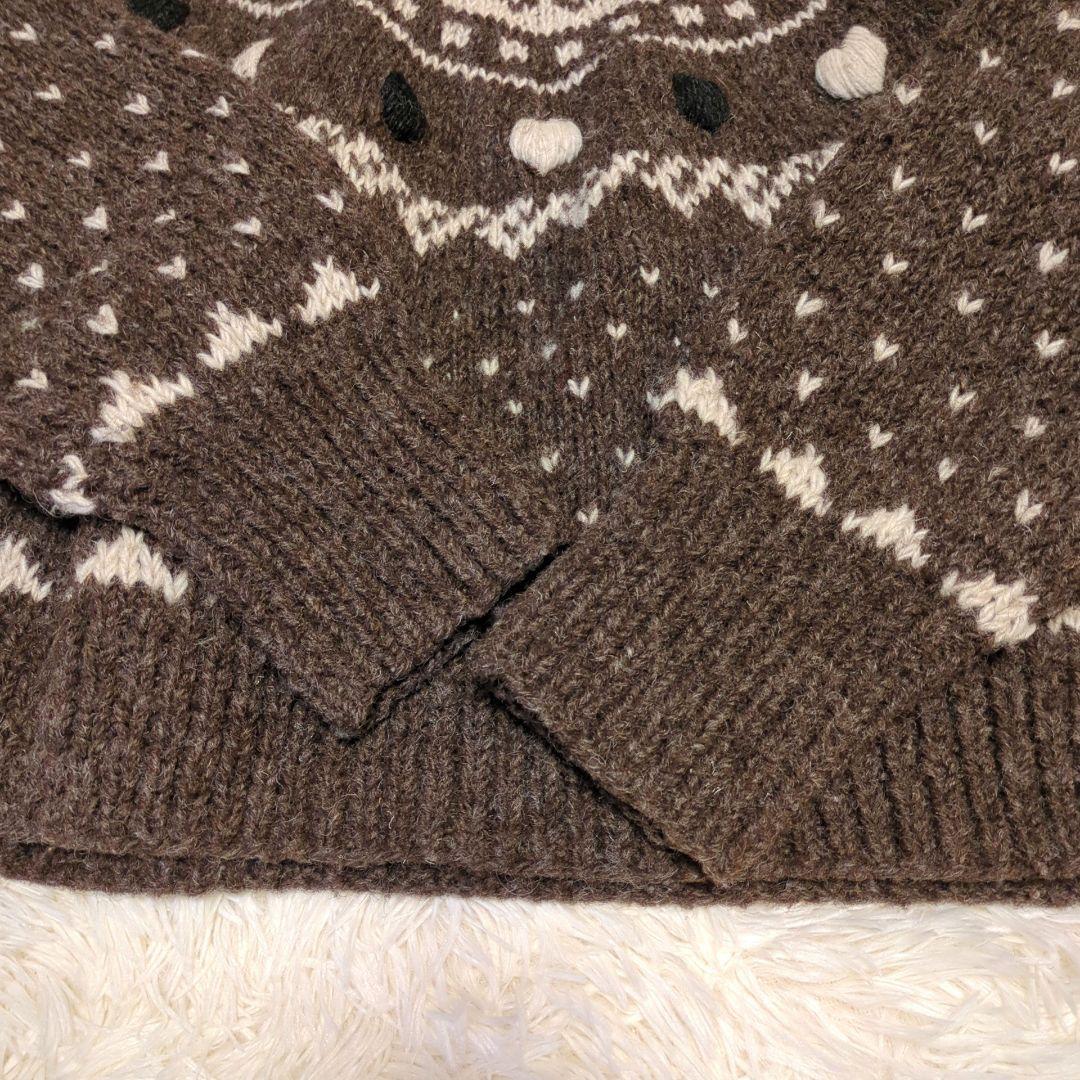 美品 searoomlynn NPL HM ハートノルディック セーター フリー - メルカリ