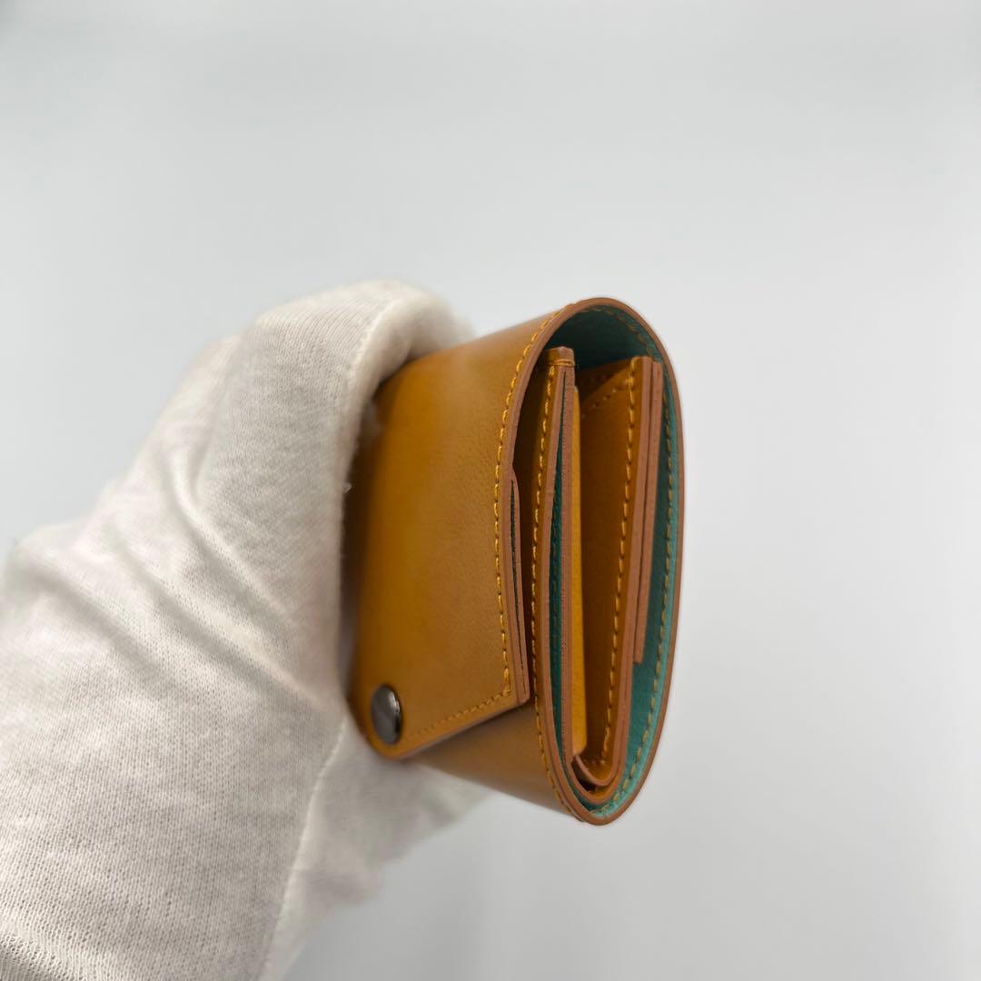 ✨新品未使用品✨現行✨abrAsus waku いっぱい入る小さい財布 イエロー