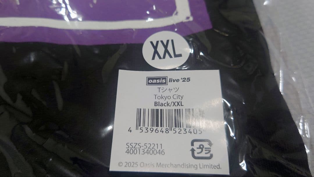 oasis live25 シャツ Tokyo City XXL 日本 限定