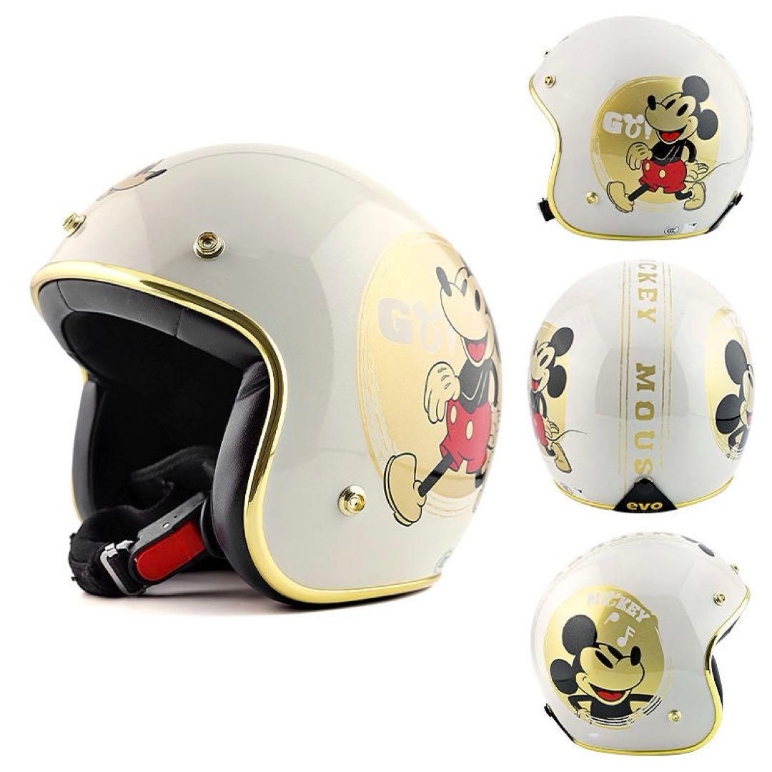 ミッキーマウスジェットヘルメットキャラクター バイクヘルメット