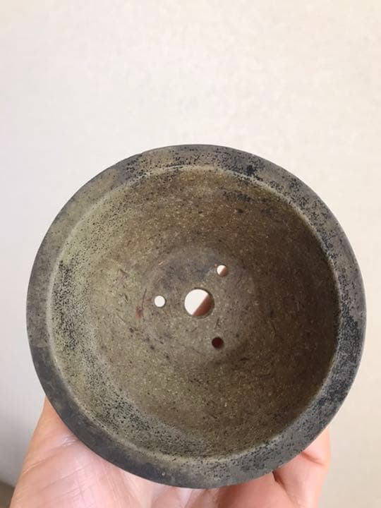 盆栽鉢 時代ミニ盆栽鉢小品常滑名工盆栽鉢服部3点山野草