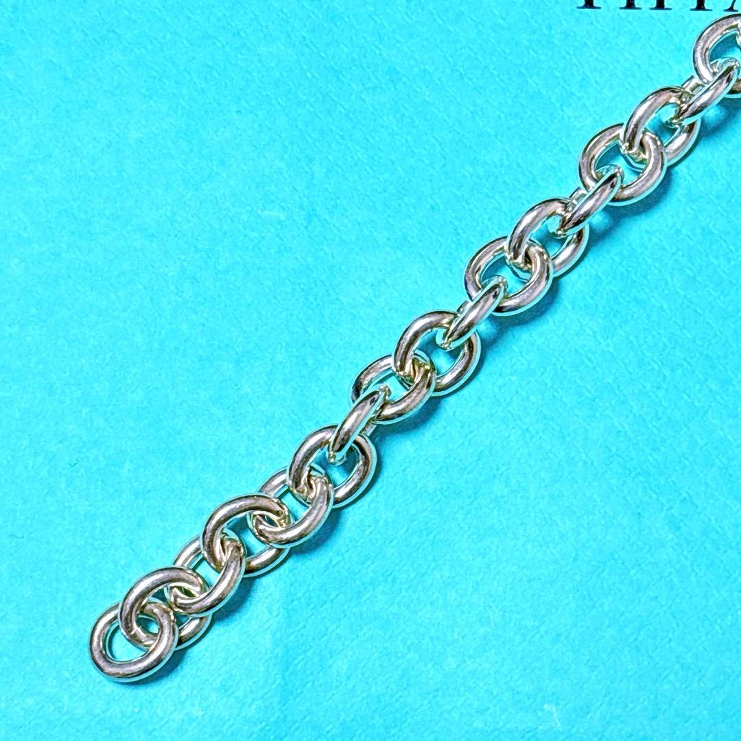 【極美品】18.7cm ティファニー ラウンドリンク ブレスレット SV925