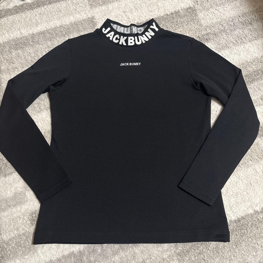 ジャックバニー モックネック長袖シャツ 1 (M)レディースゴルフウェア