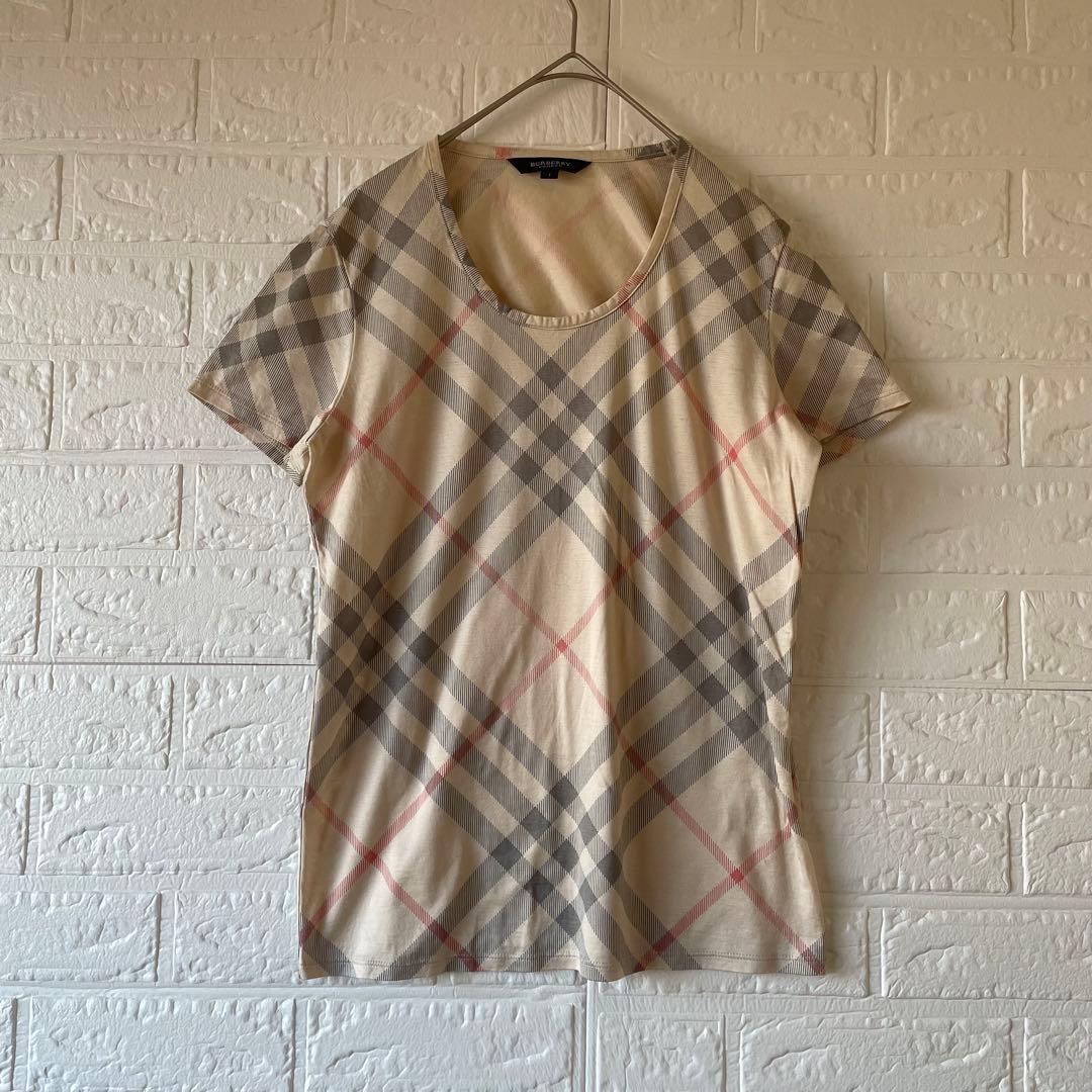 BURBERRY LONDON 【1】 希少 バーバリーチェック 半袖Tシャツ - メルカリ