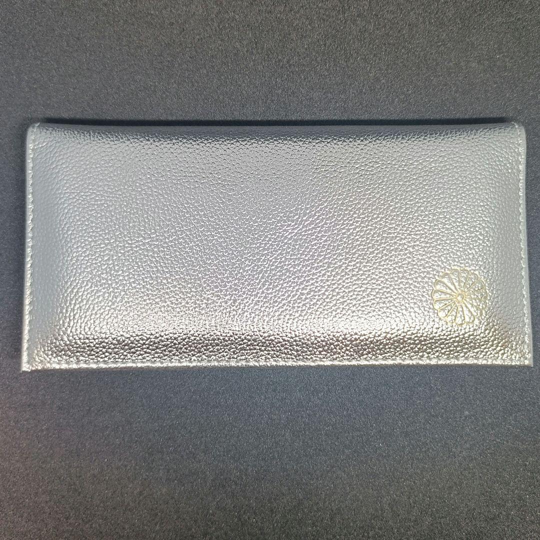 新品未使用 】皇居 長財布 シルバー 本革 財布 - メルカリ