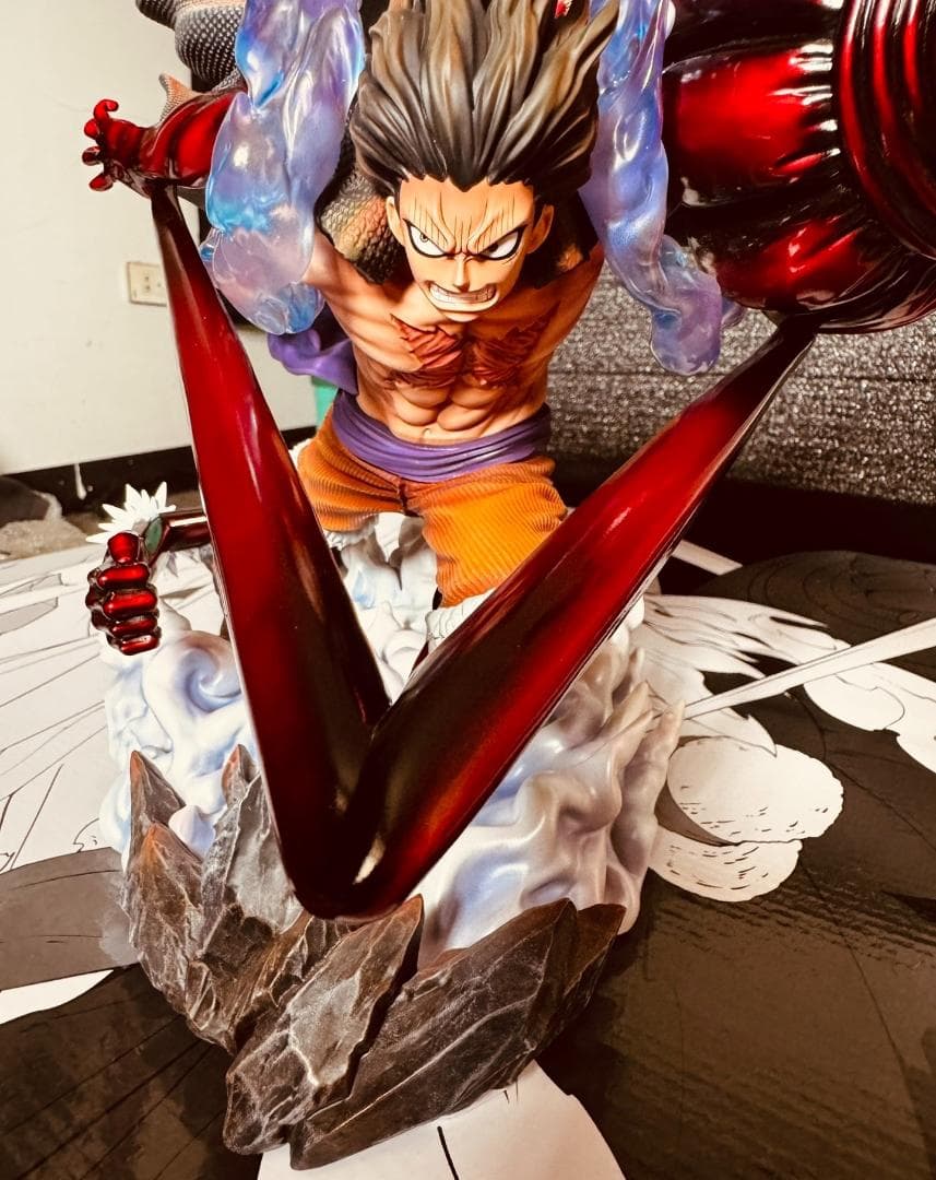 ワンピース 透明パーツ ルフィ ギア4 スネイクマン フィギュア