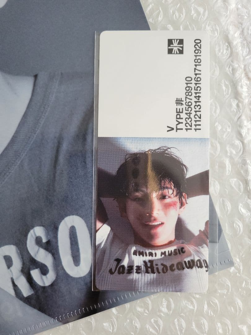 BTS V 'TYPE 非'日本 限定 特典 クリアファイル ブックマーク - メルカリ