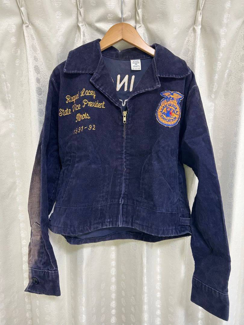 【古着】FFA Illinois official jacket Corduroy 