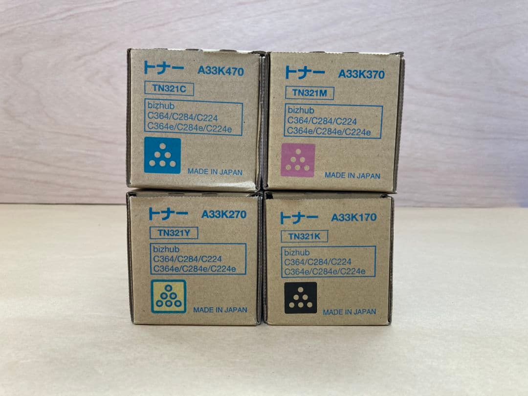 コニカミノルタ bizhub用 純正トナーカートリッジ TN321 4色セット