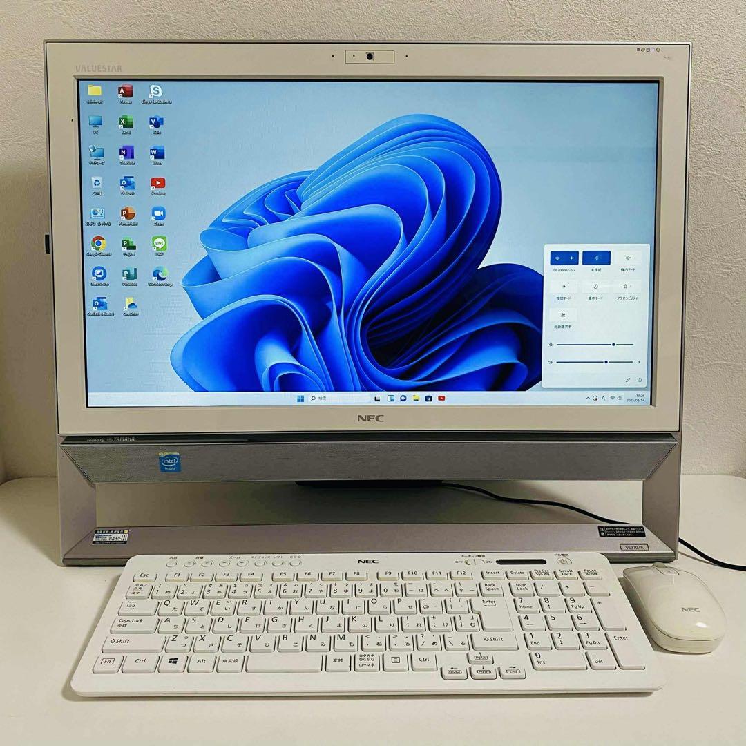 Y746 NECデスクトップSSD高速Windows11オフィス2024付き ☆Windows11 地デジ見れます！ 最新オフィス2024 SSD 初期設定済すぐ