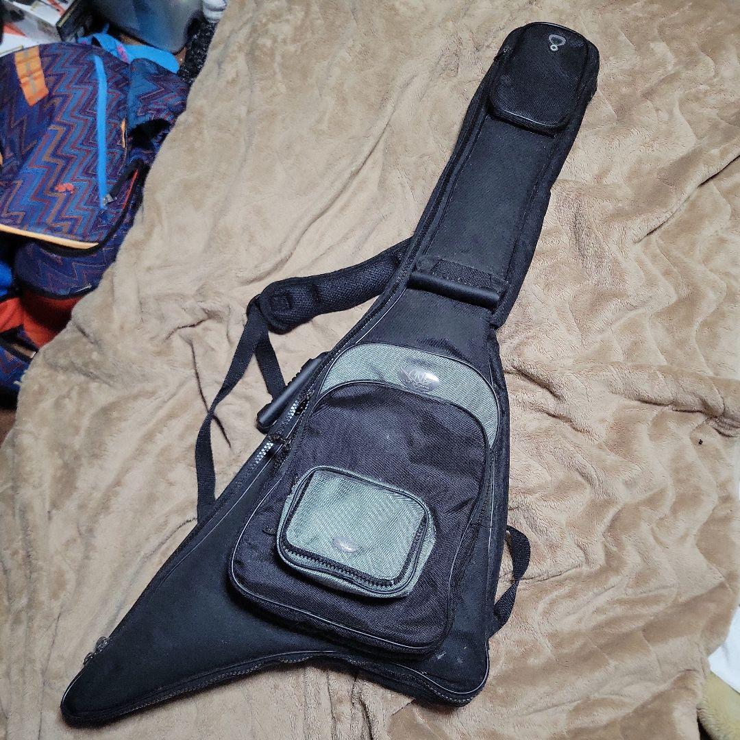 エレキギター Vシェイプ ブラック