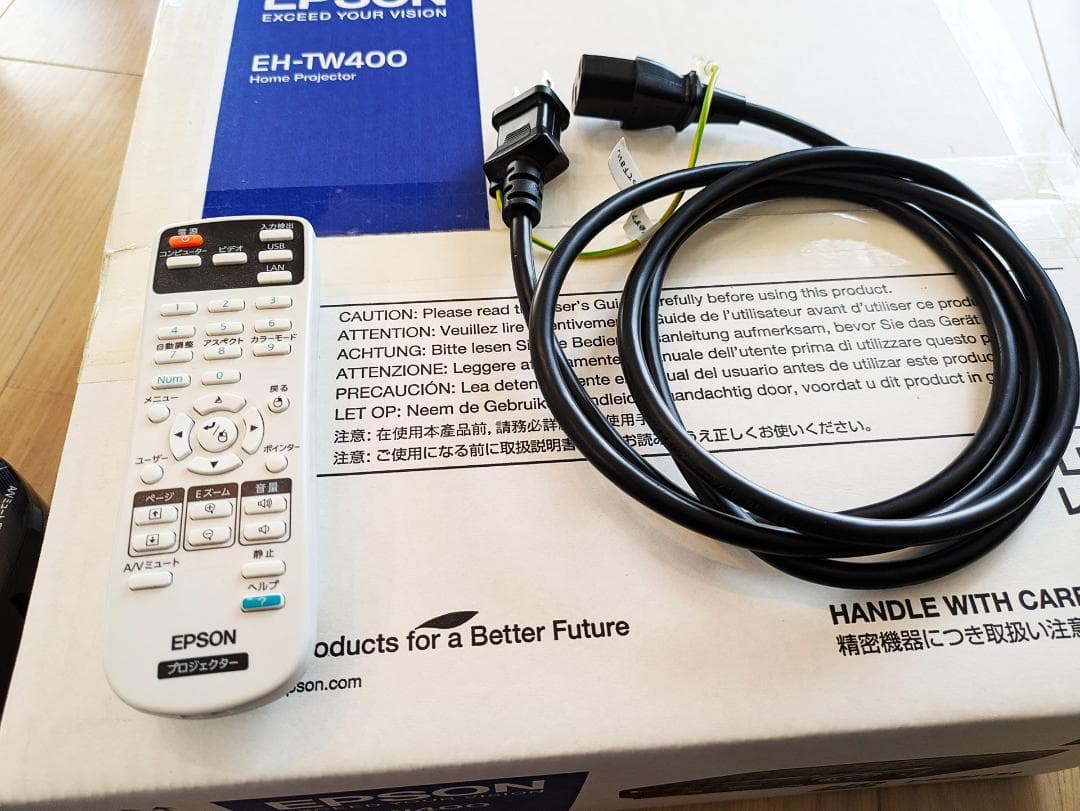 EPSON EH-TW400 プロジェクター 本体 稼働時間39時間 - メルカリ