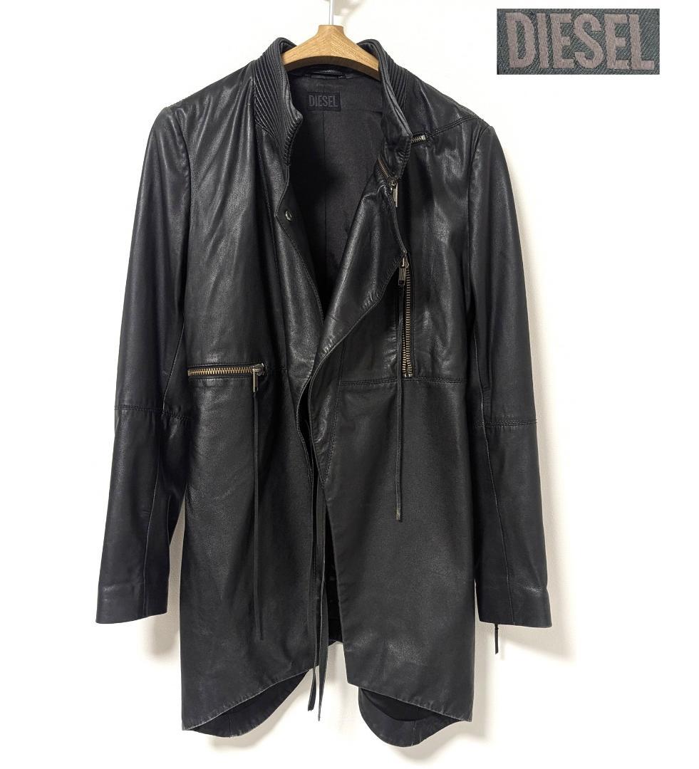 DIESEL ブラックレザージャケット - メルカリ
