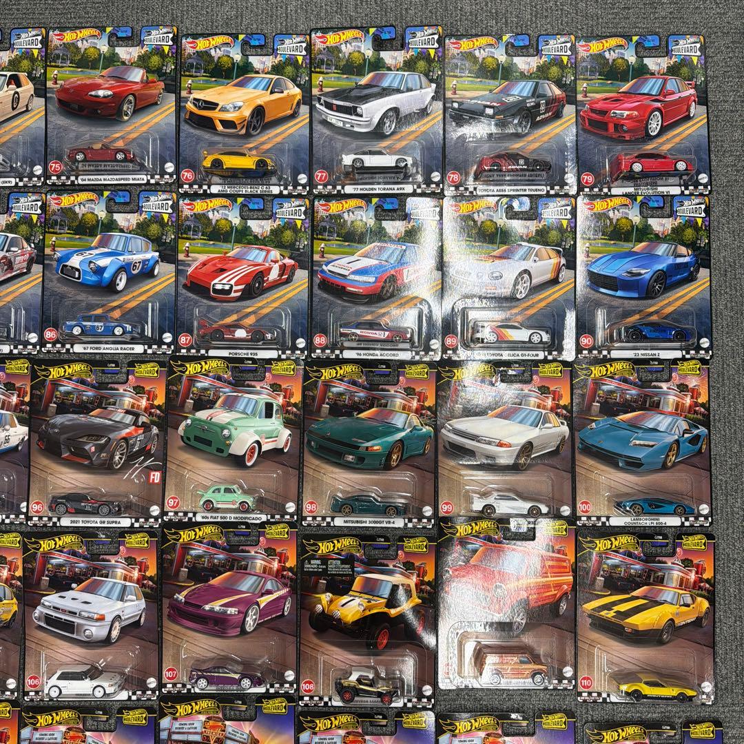 ホットウィール　ブルーバード74台セット