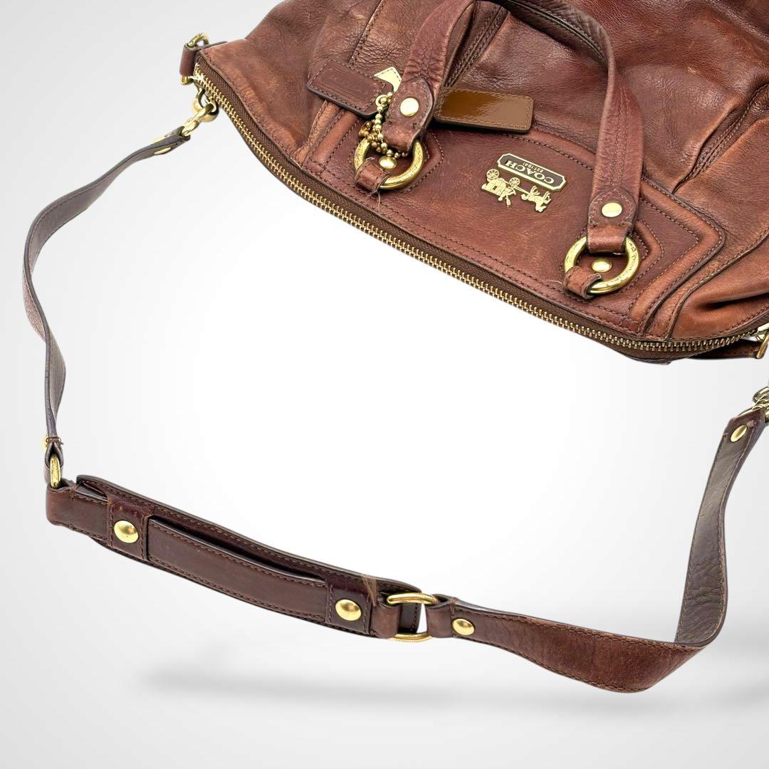 COACH コーチ マディソン 2way トートバッグ A4収納可能 レザー - メルカリ