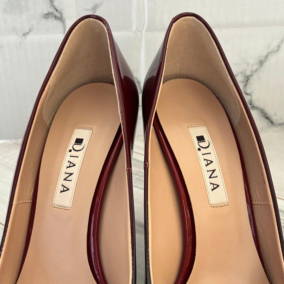 ダイアナ エナメル パンプス 23.5cm ボルドー グラデーション - メルカリ