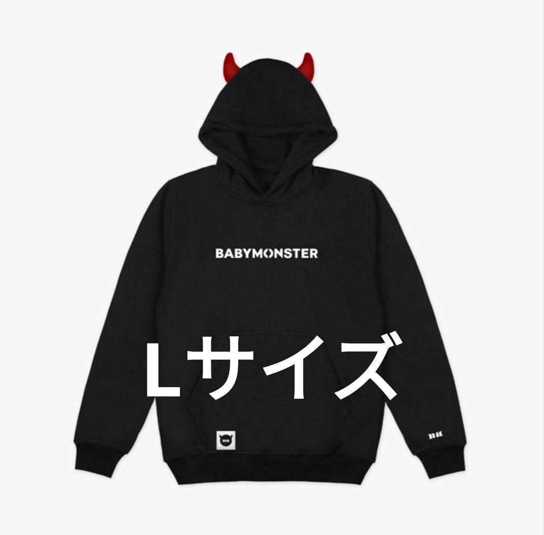 BABYMONSTER DRIP ポップアップ 黒 パーカー Lサイズ - メルカリ