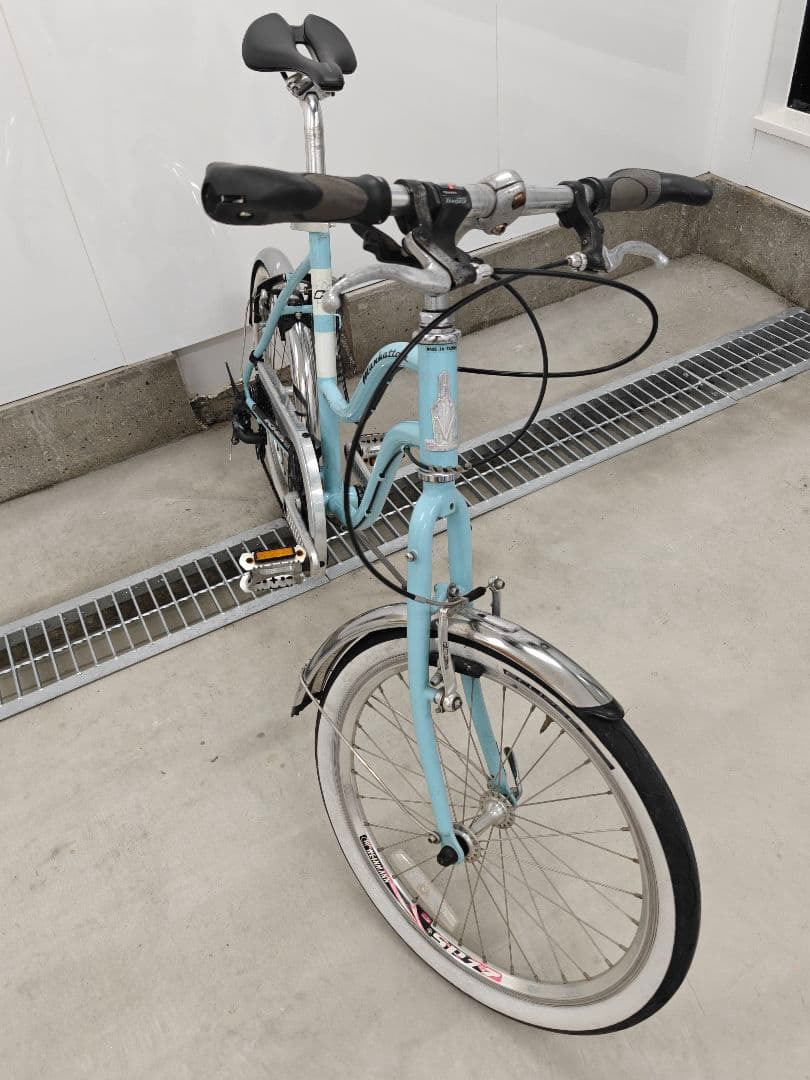 20インチ 406 自転車 m406L 水色 ミニベロ10段変速 ママチャリ