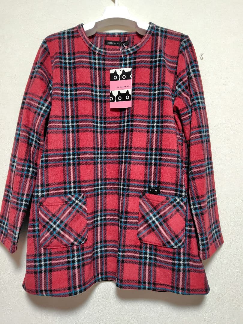 マタノアツコ】未使用 M フリースパジャマ チェック柄 レッド系 - メルカリ