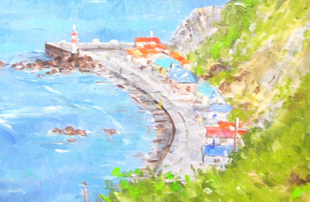 絵画 梅沢民雄 肉筆絵画 風景画 竜飛崎 F8 - メルカリ