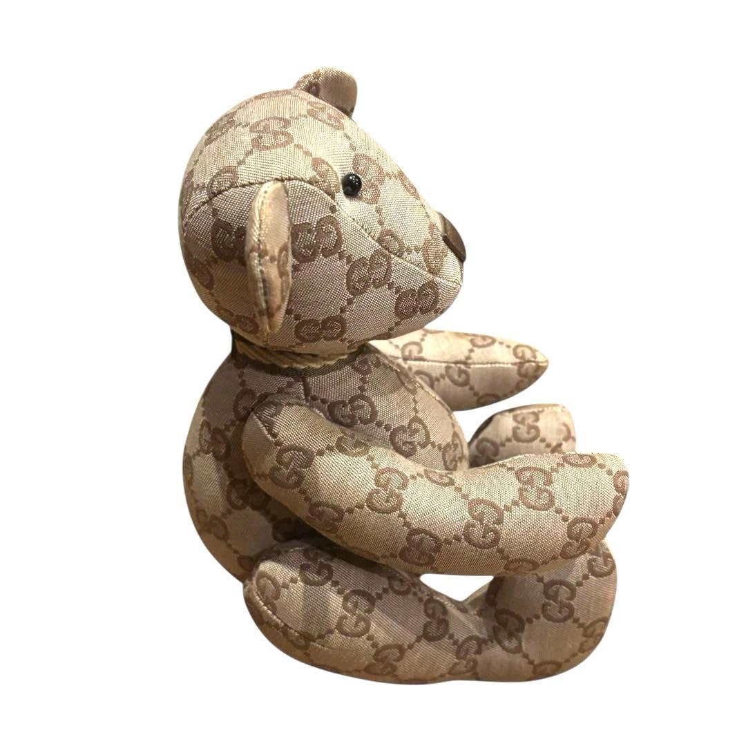 【良品】GUCCI GGパターン ぬいぐるみ