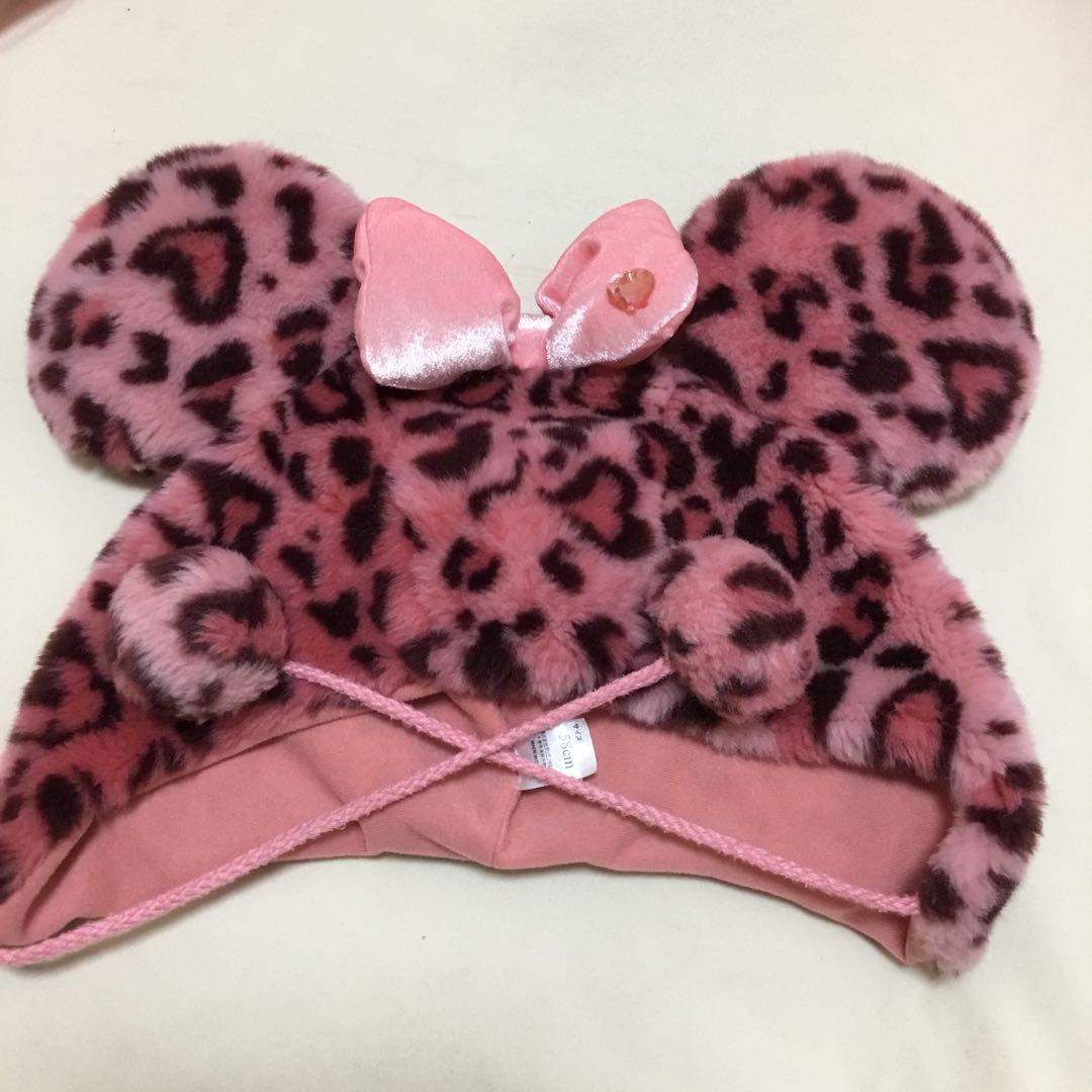 ディズニー ヒョウ柄 ファンキャップ ピンク - メルカリ