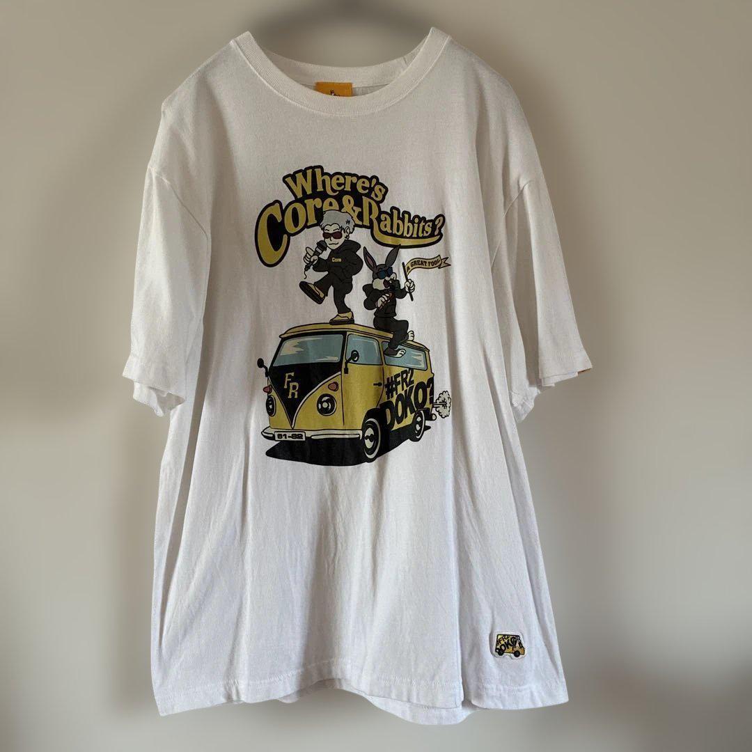 NovelCore × # FR2 DOKO? コラボ Tシャツ 白　Lサイズ