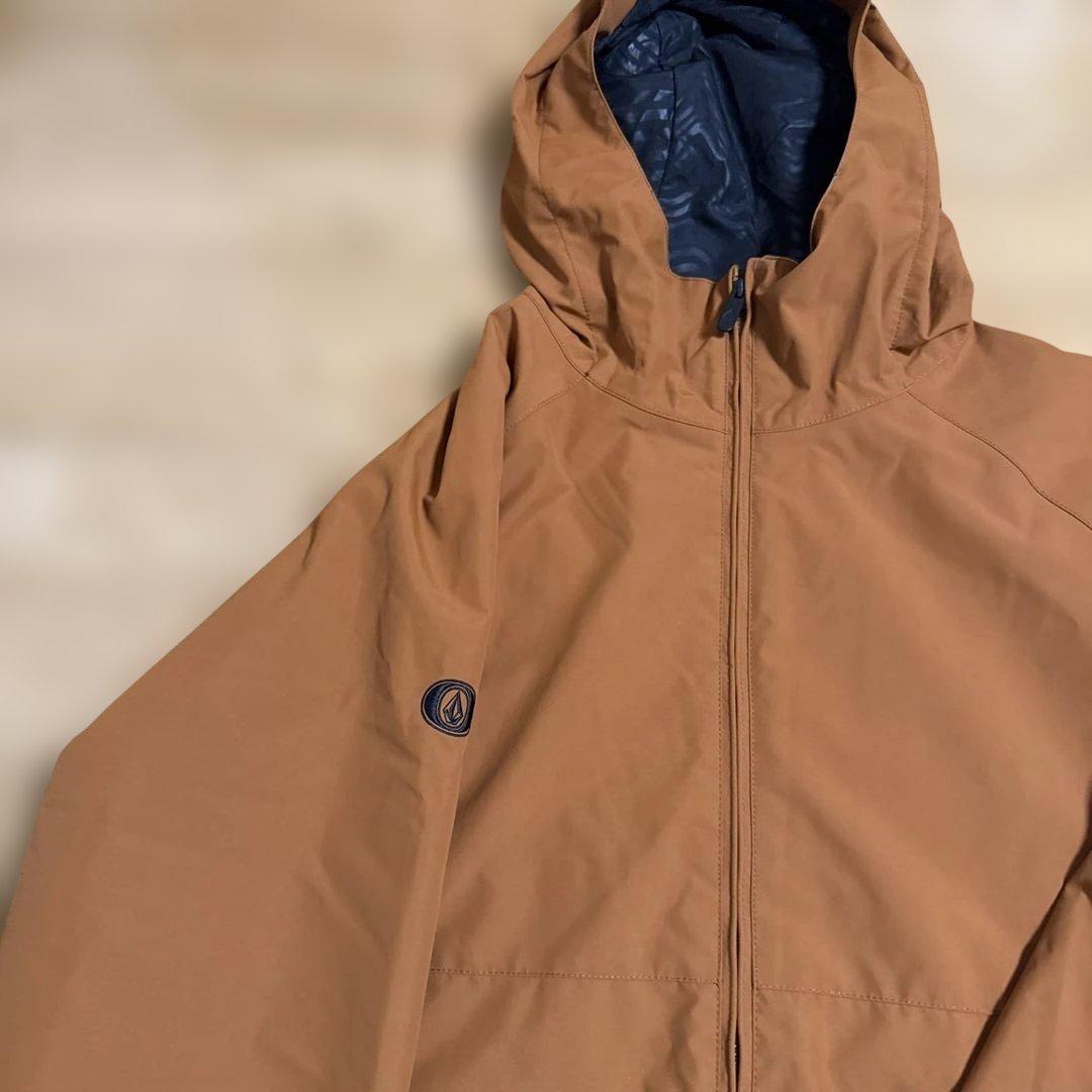 Volcom オレンジ(ブラウンっぽさも)フード付きジャケット