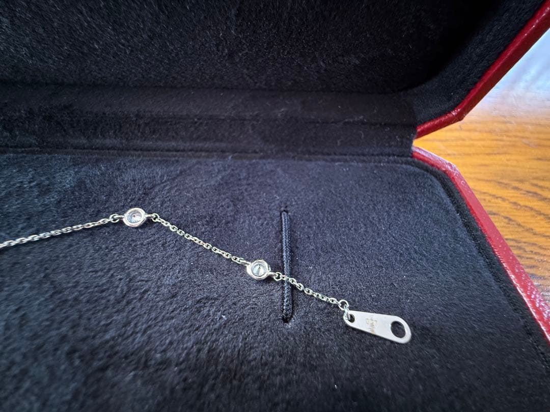 ステーションブレスレット　k18wg 0.27ct