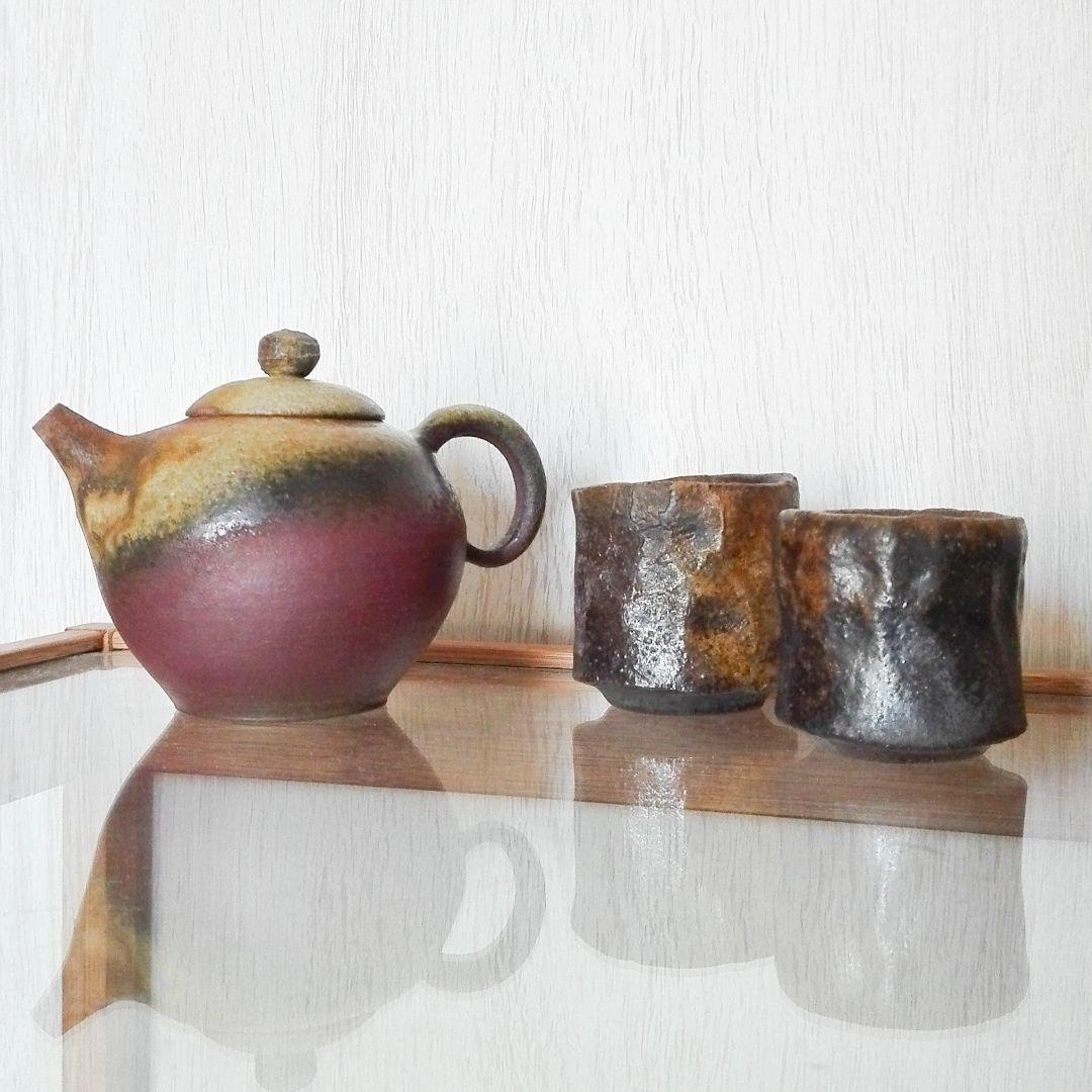 台湾茶器 莉縈さん 柴燒壺★茶壺 作家物 茶壷急須 ティーポットシノワズリ中国茶 20241225_113353_021.jpg
