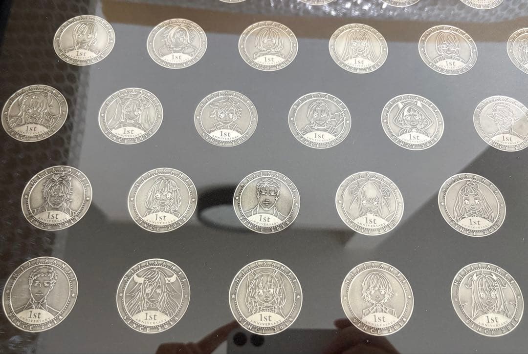 にじさんじ1周年記念メダル　65種コンプリートセット（額縁付き）