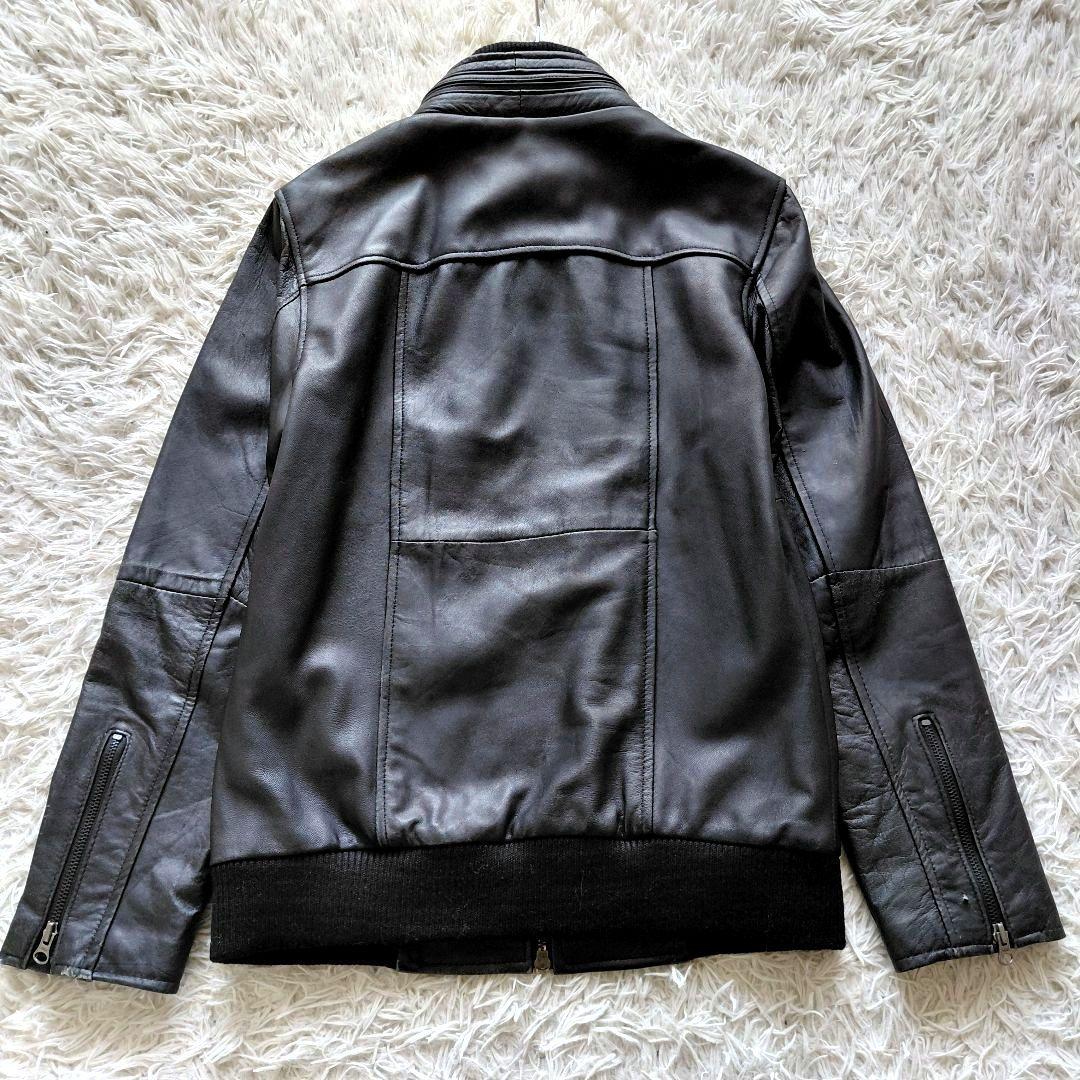 00s y2k archive gimmick 羊革ジップラムレザージャケット - メルカリ