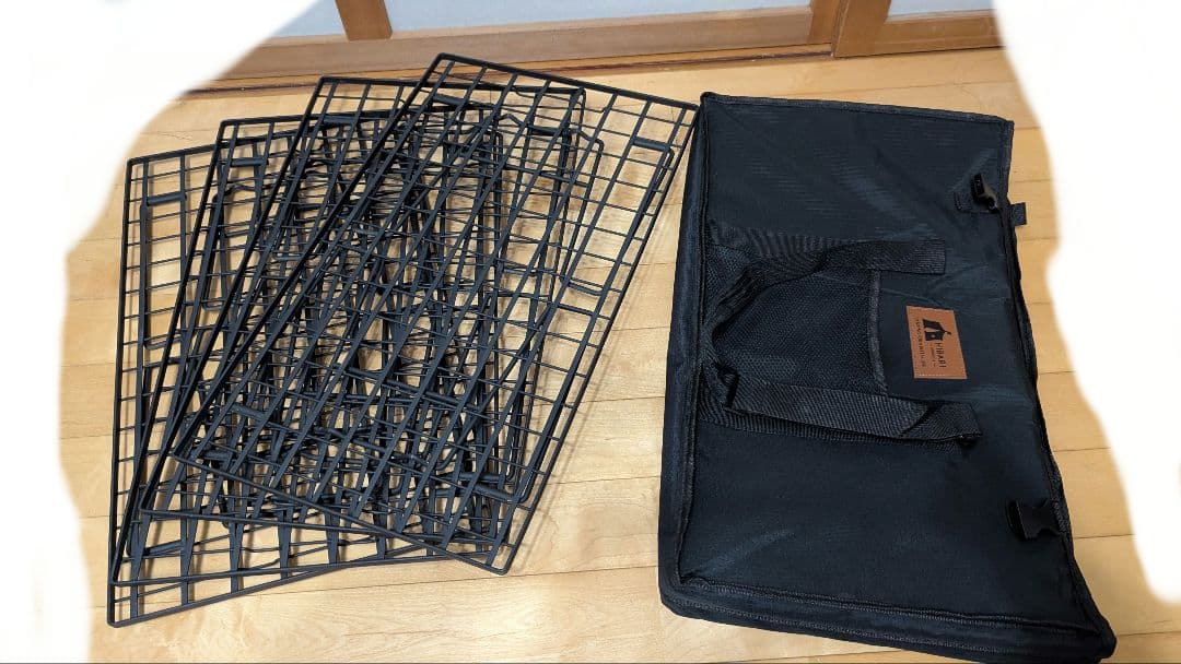 HIBARI ヒバリフィールドラック4点セット 新商品 HIBARI フィールドラック キャンピングラック アルミ天板セット