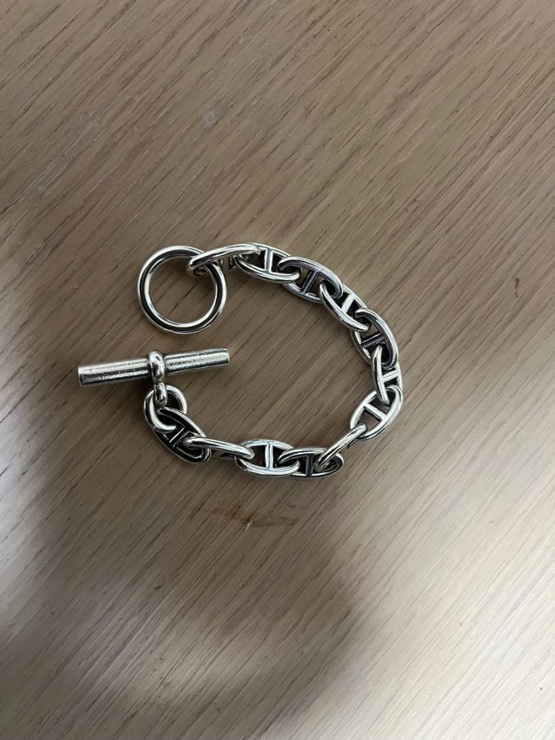 GM12コマ　アンカーチェーンブレスレット 新品 シルバー925 アンカーチェーン ブレスレット GM 12コマ マンテル