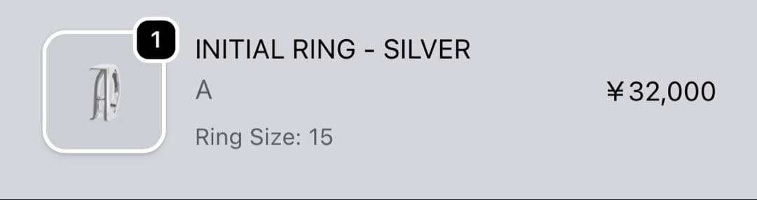 POINTLESS JOURNEY / INITIAL RING 15号 - メルカリ