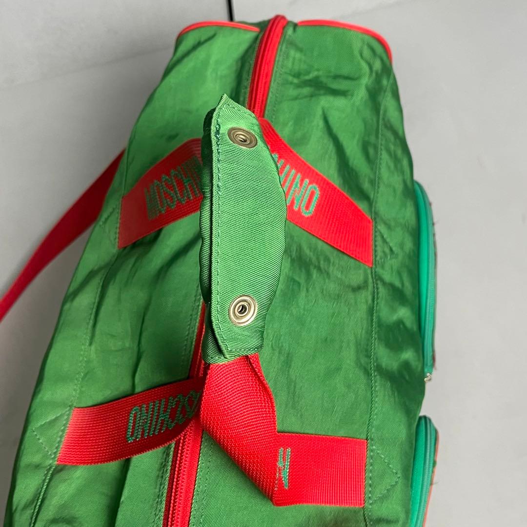 MOSCHINO ボストンショルダーバッグ 2way ピースマーク ハート - メルカリ