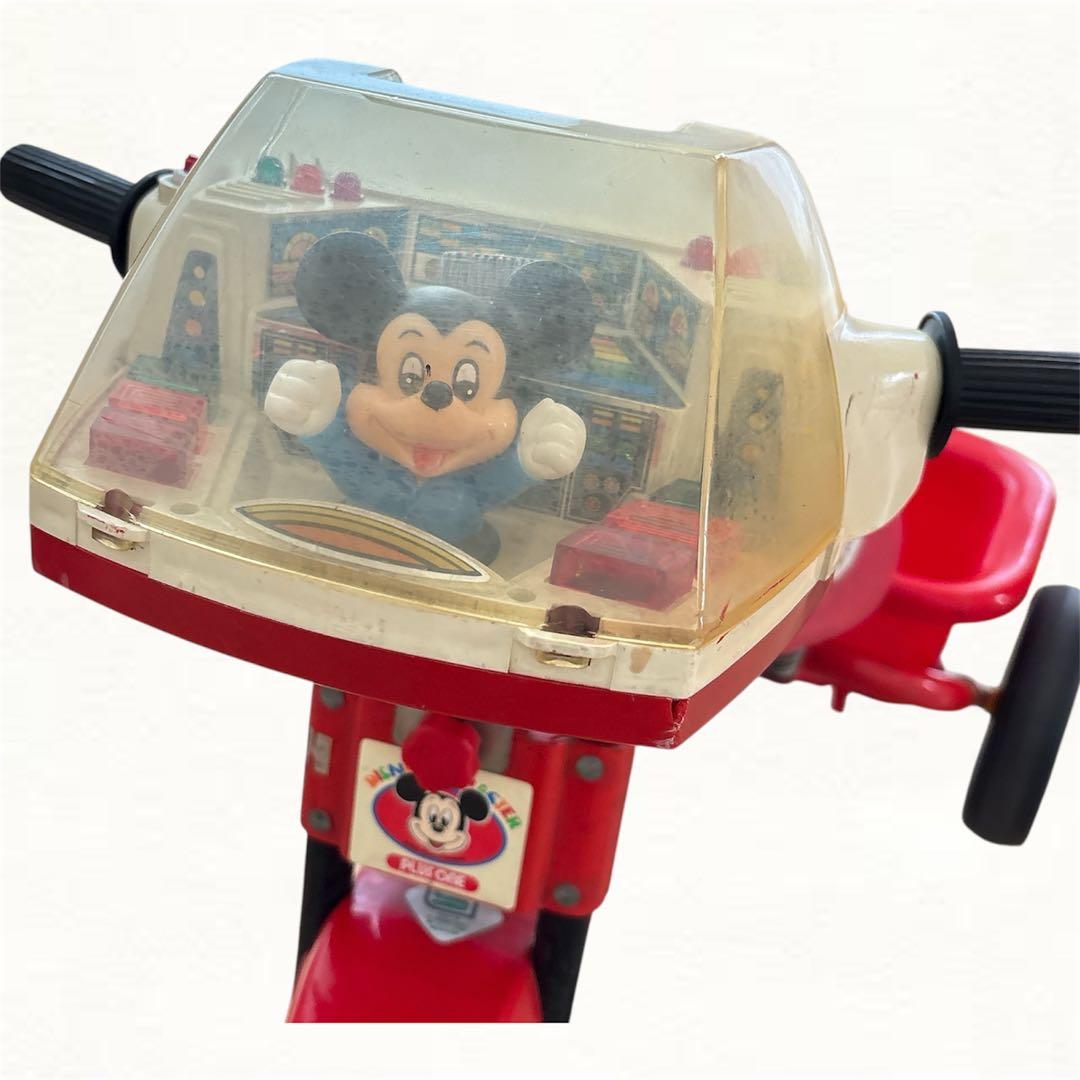 【来月に処分予定】Disney ディズニー　昭和平成レトロ音楽が鳴る子供用三輪車