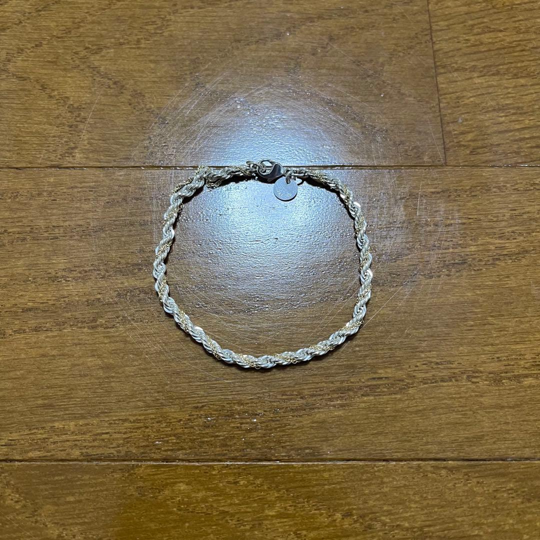 Tiffany ティファニー ツイストロープチェーン ブレスレット925 750 TIFFANY&Co.（ティファニー） 925/750 ツイスト ロープチェーン
