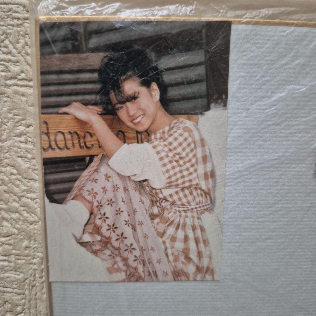 中森明菜さん、写真、サイン色紙