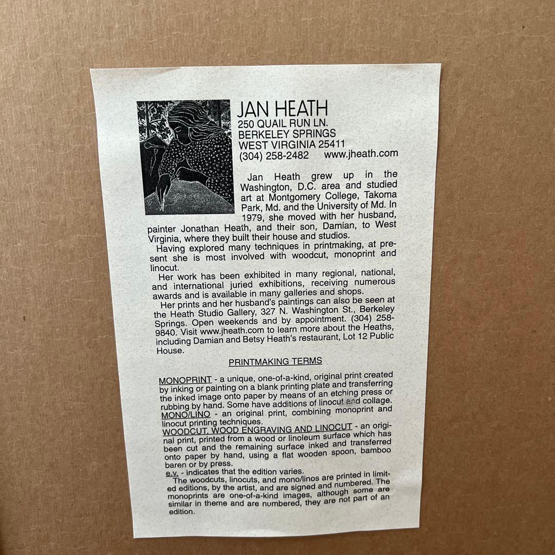 2点セット＊アメリカ東海岸で購入＊JAN HEATHの自然をモチーフにしたアート