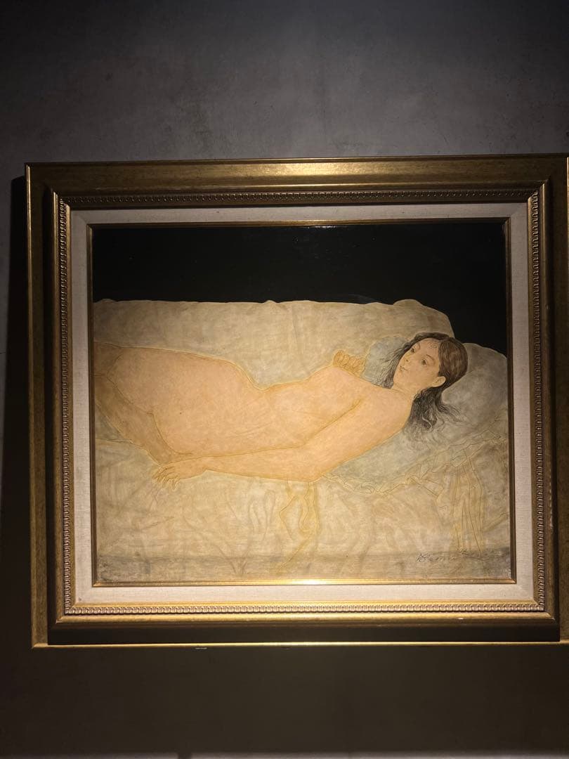 服部和三郎【横たわるヴィーナス】肉筆油彩画 服部和三郎【横たわるヴィーナス】肉筆油彩画 服部和三郎【横たわる