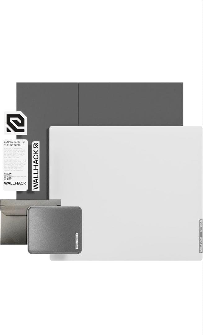 WALLHACK SP-004 ホワイト 大 SP-004（ホワイト） ガラスマウスパッド | WALLHACK