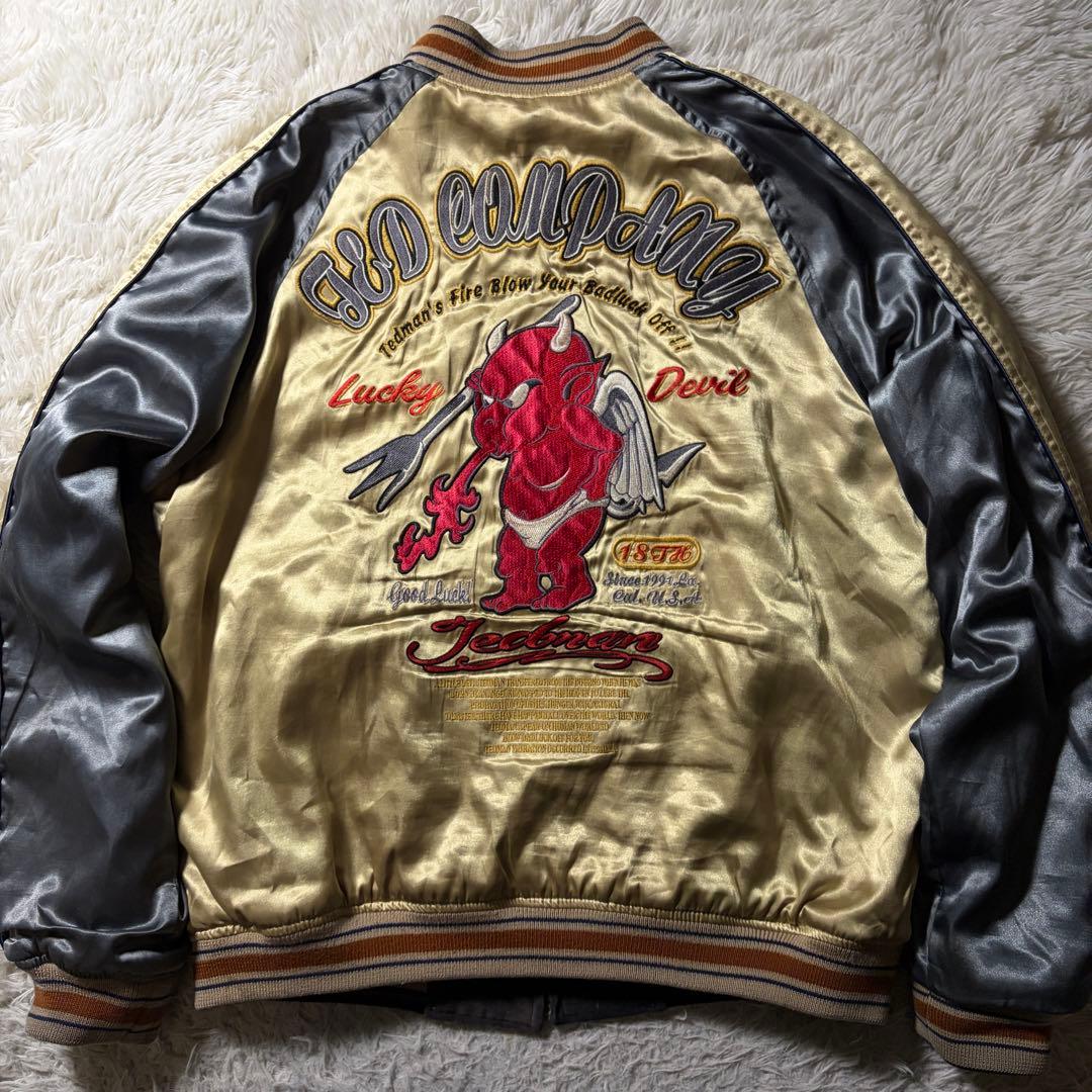 美品□TEDMAN スカジャン リバーシブル 別珍 豪華刺繍 42 - メルカリ