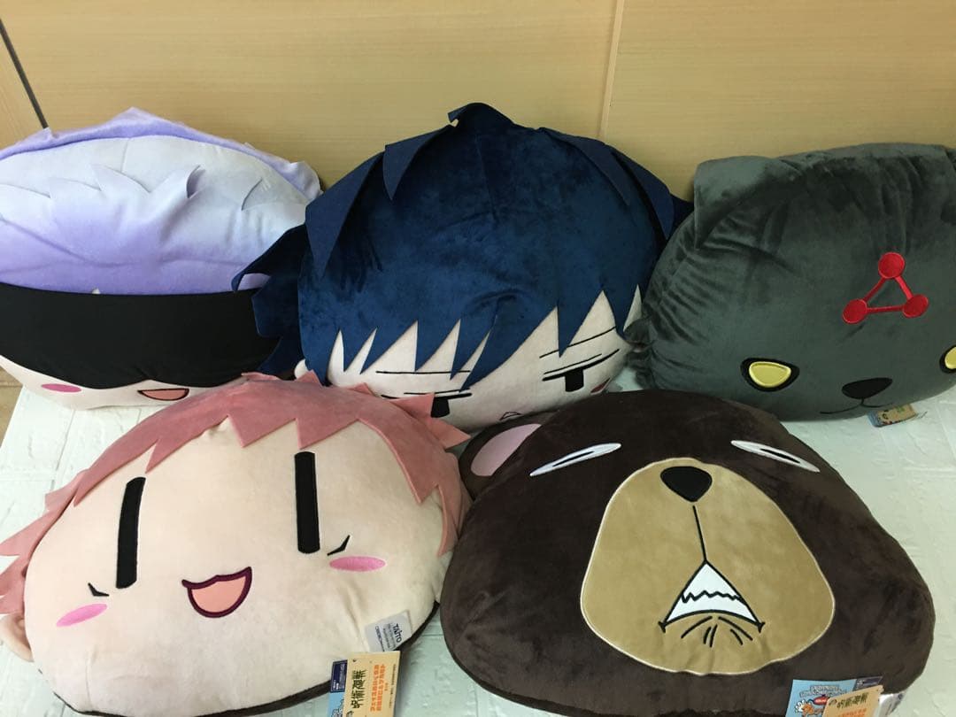 呪術廻戦　プライズ　フェイスぬいぐるみ　クレーンゲーム　玉犬　五条　虎杖　伏黒