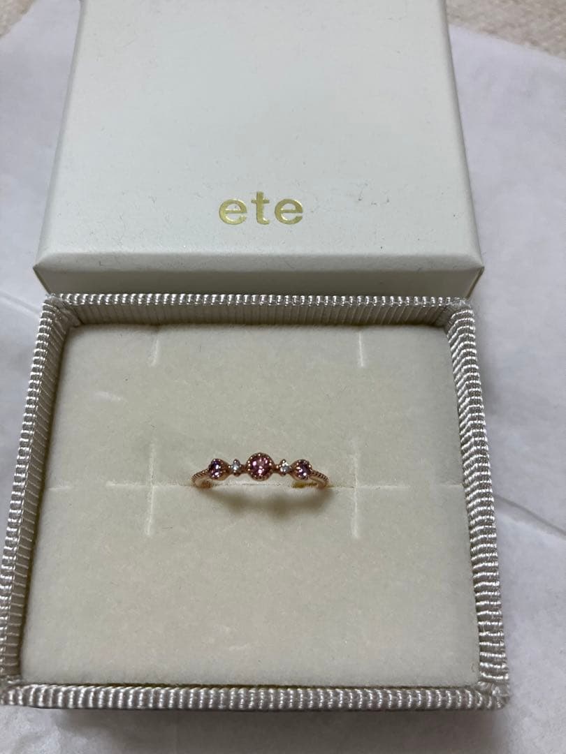 新品未使用】ete K1OPG ピンクゴールドピンキーリング - メルカリ