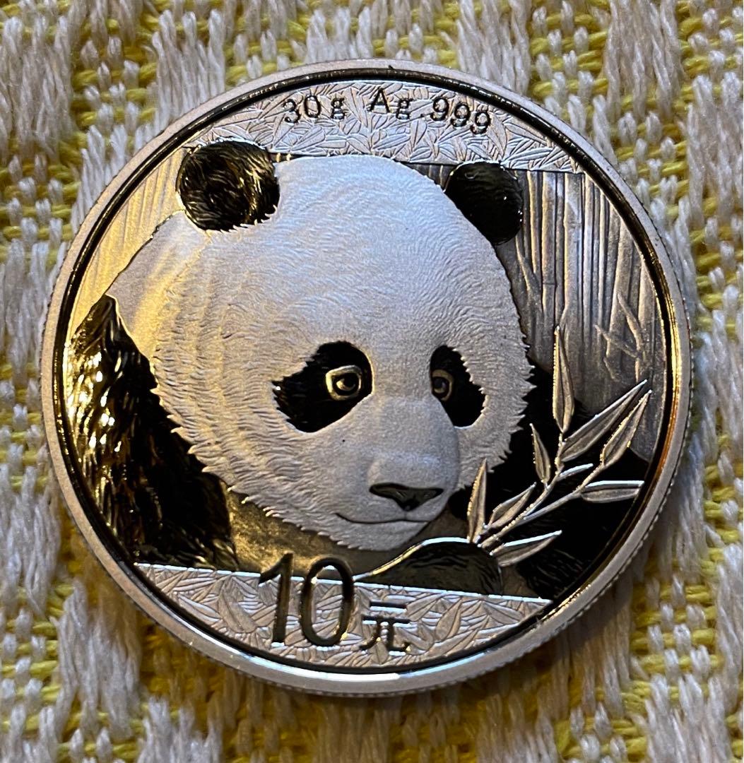2018年 純銀 パンダ銀貨 30g 中国 10元 シルバーコイン - メルカリ