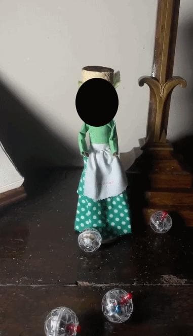 降霊復讐の為に呪いを掛け修復ヒーリング電磁波測定機には強く反応ブードゥー人形