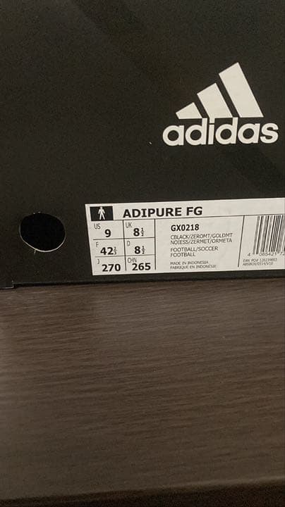 【新品未使用】アディダス　アディピュアFG 27.0cm (復刻)